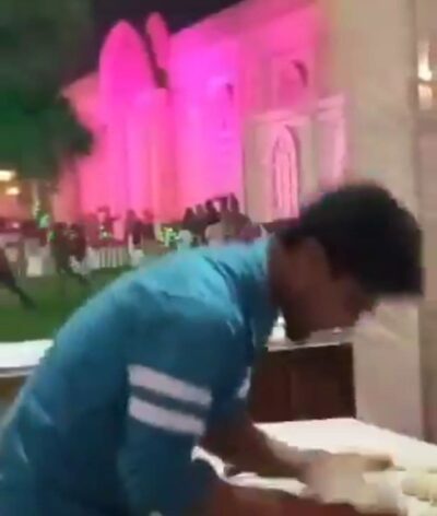 Man Spitted On Roti In Wedding Ceremony