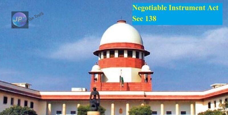 Supremecourtofindia Ni Act Sec 138